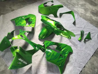 00-01 Green Green Flame ZX9R Motorcycle Fairings