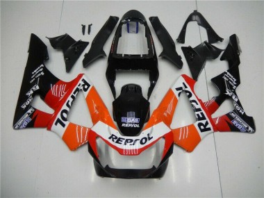 00-01 Orange Red Black Repsol CBR900RR 929RR Motorcycle Fairings