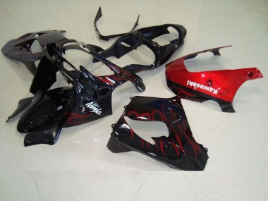 00-01 Red Flame ZX9R Motorcycle Fairings