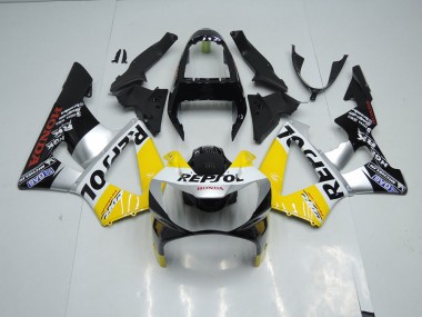 00-01 Yellow Silver Black Repsol CBR900RR 929 Motorcycle Fairings