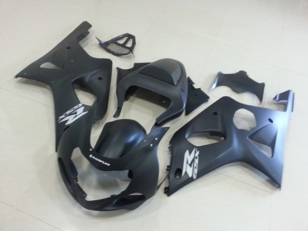 00-02 Matte Black with Silver GSXR GSXR 1000 Motorcycle Fairings