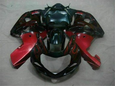 01-03 Black Red GSXR 600/750 Motorcycle Fairings