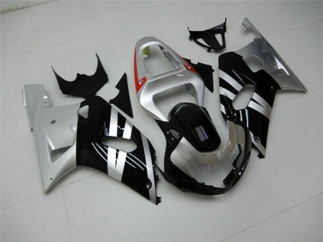 01-03 Black Silver GSXR 600/750 Motorcycle Fairings