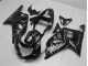 01-03 Black White Flame GSXR 600/750 Motorcycle Fairings