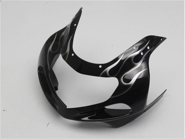 01-03 Black White Flame GSXR 600/750 Motorcycle Fairings