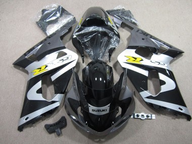 01-03 Black White GSXR 600 Motorcycle Fairings