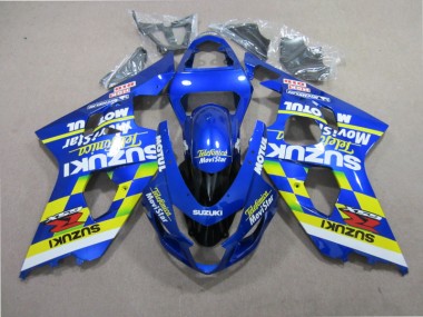 01-03 Blue Telefunica Movistar GSXR 600 Motorcycle Fairings