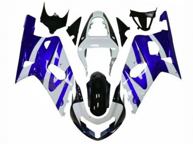 01-03 Blue White GSXR 600/750 Motorcycle Fairings