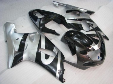 01-03 Silver Black GSXR 600/750 Motorcycle Fairings