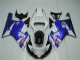 01-03 White Blue GSXR 600/750 Motorcycle Fairings