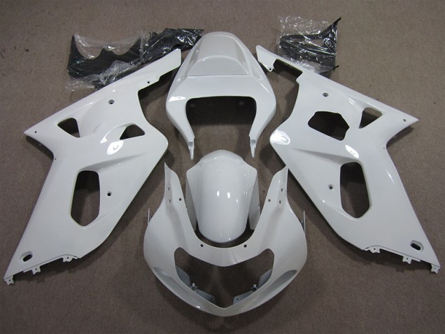 01-03 White GSXR 600 Motorcycle Fairings