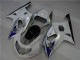 01-03 White Silver GSXR 600/750 Motorcycle Fairings