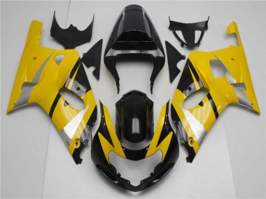 01-03 Yellow Black GSXR 600/750 Motorcycle Fairing