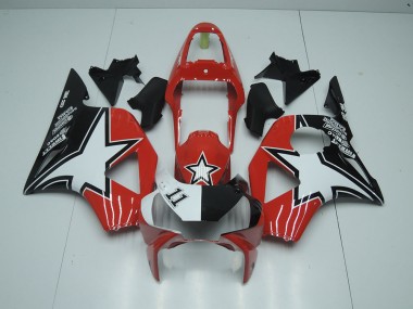 02-03 Black Red Star CBR900RR 954 Motorcycle Fairings