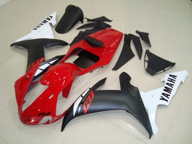 02-03 Matte Black Red YZF R1 Motorcycle Fairings