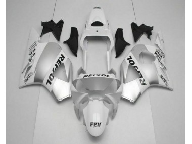 02-03 White Silver Black Repsol CBR900RR 954RR Motorcycle Fairings