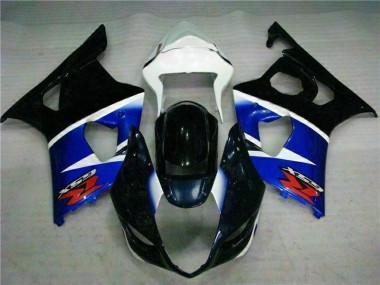 03-04 Black Blue GSXR 1000 Full Motorcycle Fairing Kits