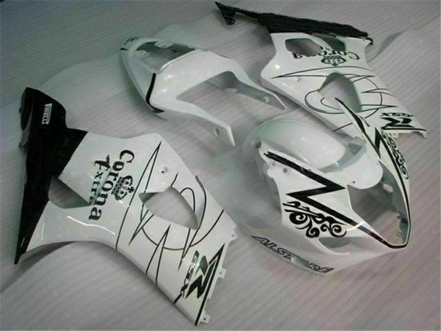 03-04 White GSXR 1000 Motorcycle Fairings