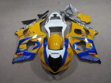 03-04 Yellow Blue Corona Extra GSXR 1000 Motorcycle Fairings