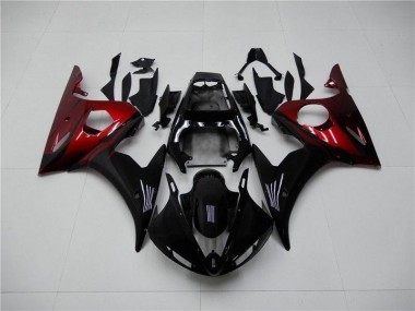 03-05 Black Red YZF R6 Motorcycle Fairings