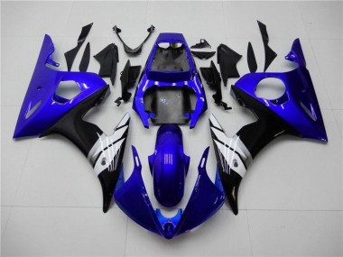 03-05 Blue White Black YZF R6 Motorcycle Fairings