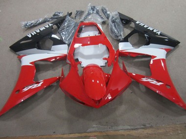 03-05 Red White YZF R6 Motorcycle Fairings