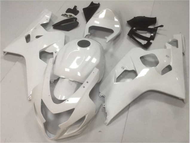 04-05 Glossy White GSXR 600/750 Motorcycle Fairings