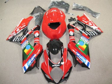 04-05 Red Black GSXR 600 Motorcycle Fairings
