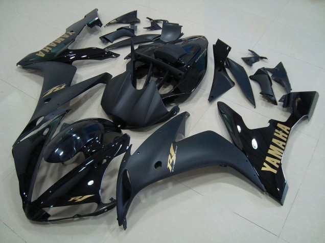 04-06 Black Matte Gold YZF R1 Motorcycle Fairings