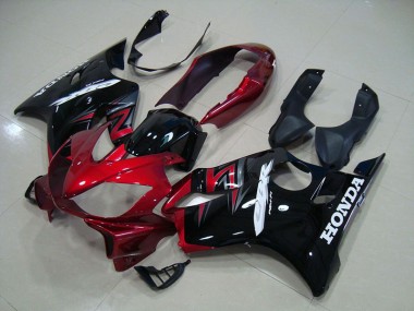 04-07 Black Red CBR600 F4i Motorcycle Bodywork