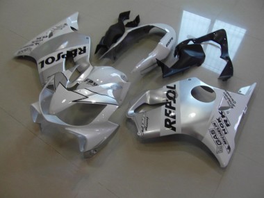 04-07 White Repsol CBR600 F4i Motorcycle Fairings