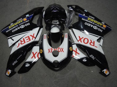 05-06 Black White Xerox Ducati 749 Motorcycle Fairings