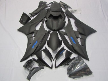 06-07 Black Blue Decal YZF R6 Motorcycle Fairings