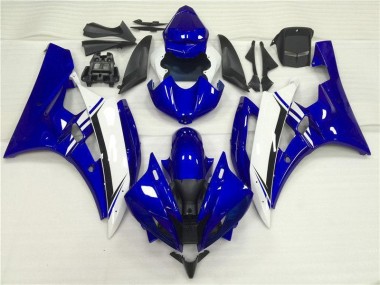 06-07 Blue White YZF R6 Motorcycle Fairings