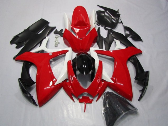 06-07 Red Black GSXR 600 Motorcycle Fairings