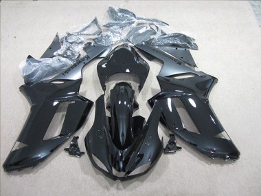 07-08 Black Silver ZX6R Motorcycle Fairings