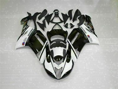 07-08 Black White ZX6R Motorcycle Fairing