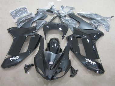 07-08 Black White ZX6R Motorcycle Fairings