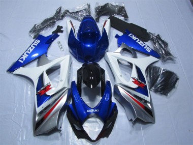 07-08 Blue White GSXR 1000 Motorcycle Fairing