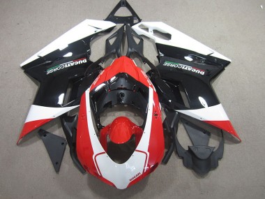 07-14 Black Red White Ducati 848 Motorcycle Fairings