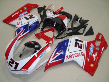 07-14 Xerox 21 Ducati 848 1098 1198 Motorcycle Fairings