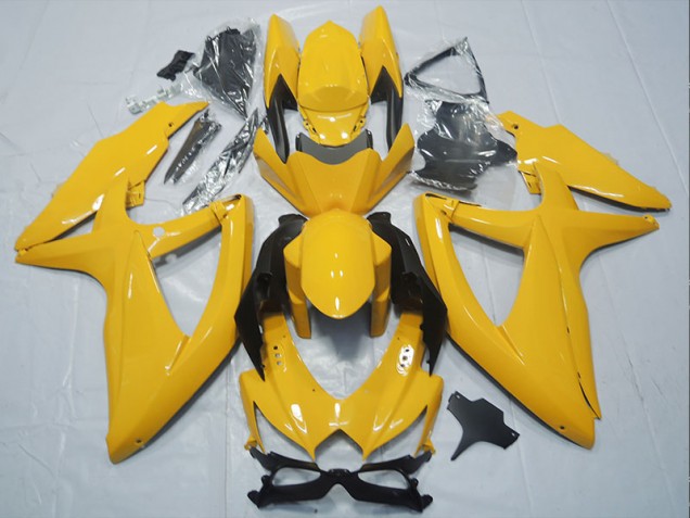 08-10 Yellow GSXR 750 Motorcycle Fairings