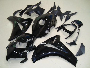 08-11 Glossy Black Chrome Decals CBR1000RR Motorcycle Fairings