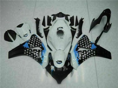 08-11 White Black CBR1000RR Full Motorcycle Fairing Kits