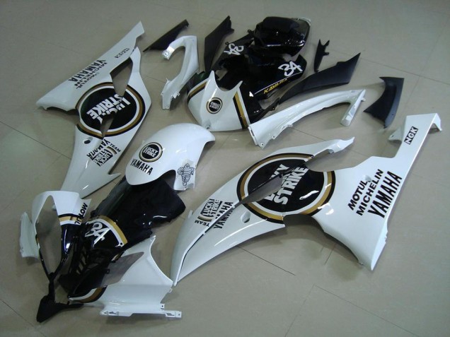 08-16 Black Lucky Strike YZF R6 Motorcycle Fairings