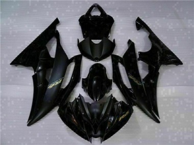 08-16 Black YZF R6 Full Motorcycle Fairing Kits