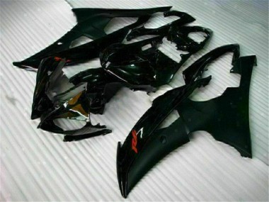 08-16 Black YZF R6 Motorcycle Fairing Kits