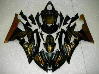 08-16 Black YZF R6 Motorcycle Fairing