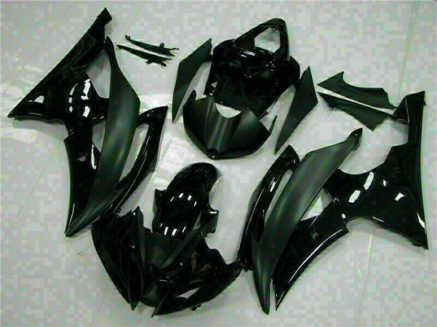 08-16 Black YZF R6 Motorcycle Fairings