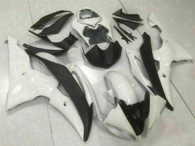 08-16 White YZF R6 Motorcycle Fairings